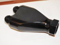 -16 ORB    to Dual -12  male Flare  "Y" Block for Fuel Rails on over 2500 HP or other uses